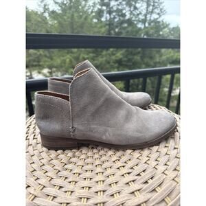 Frye Shoes Women's Size 9.5 Gray Elyssa Suede Leather Shootie Ankle Booties